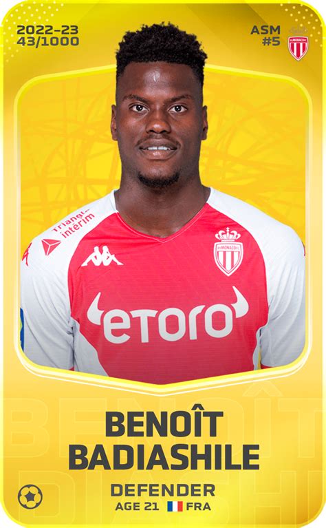 Benoit Badiashile Football Card